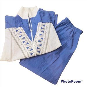 Vintage Blair Boutique Women's Tracksuit Jogging Suit Windbreaker Set‎ Size XL